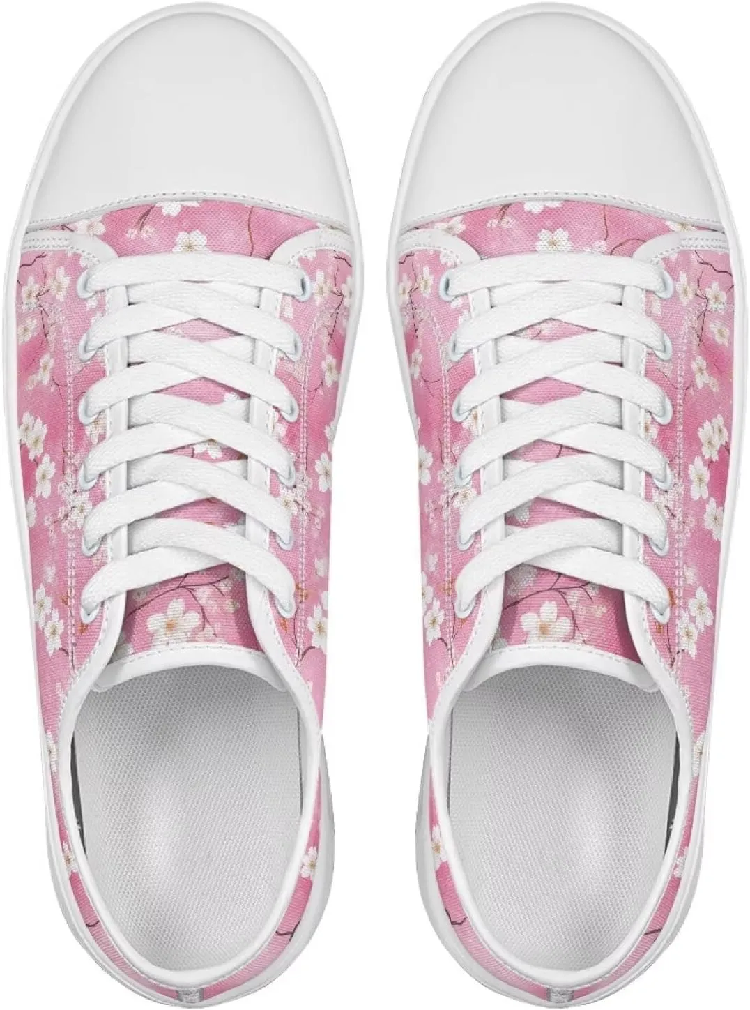Womens Canvas Sneakers Flower Shoes for Women Lightweight & Comfort Casual Shoes