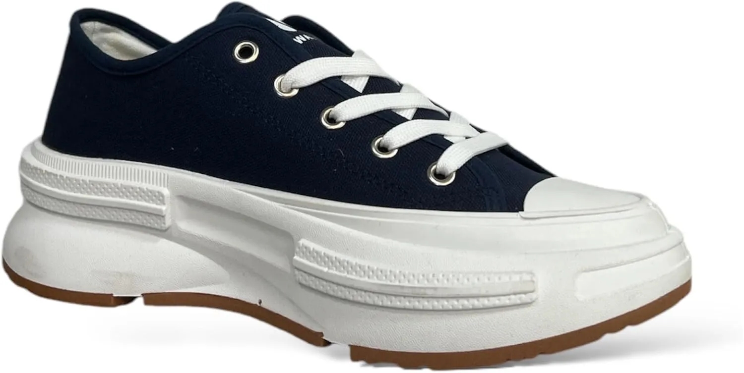 Women's Canvas Sneakers with Chunky Sole