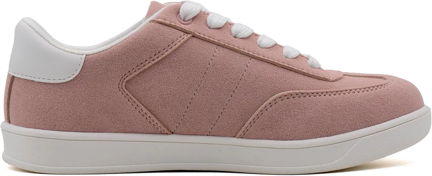 Women's Lace Up Trendy Sneaker Classic Fashion Low Top Walking Shoes