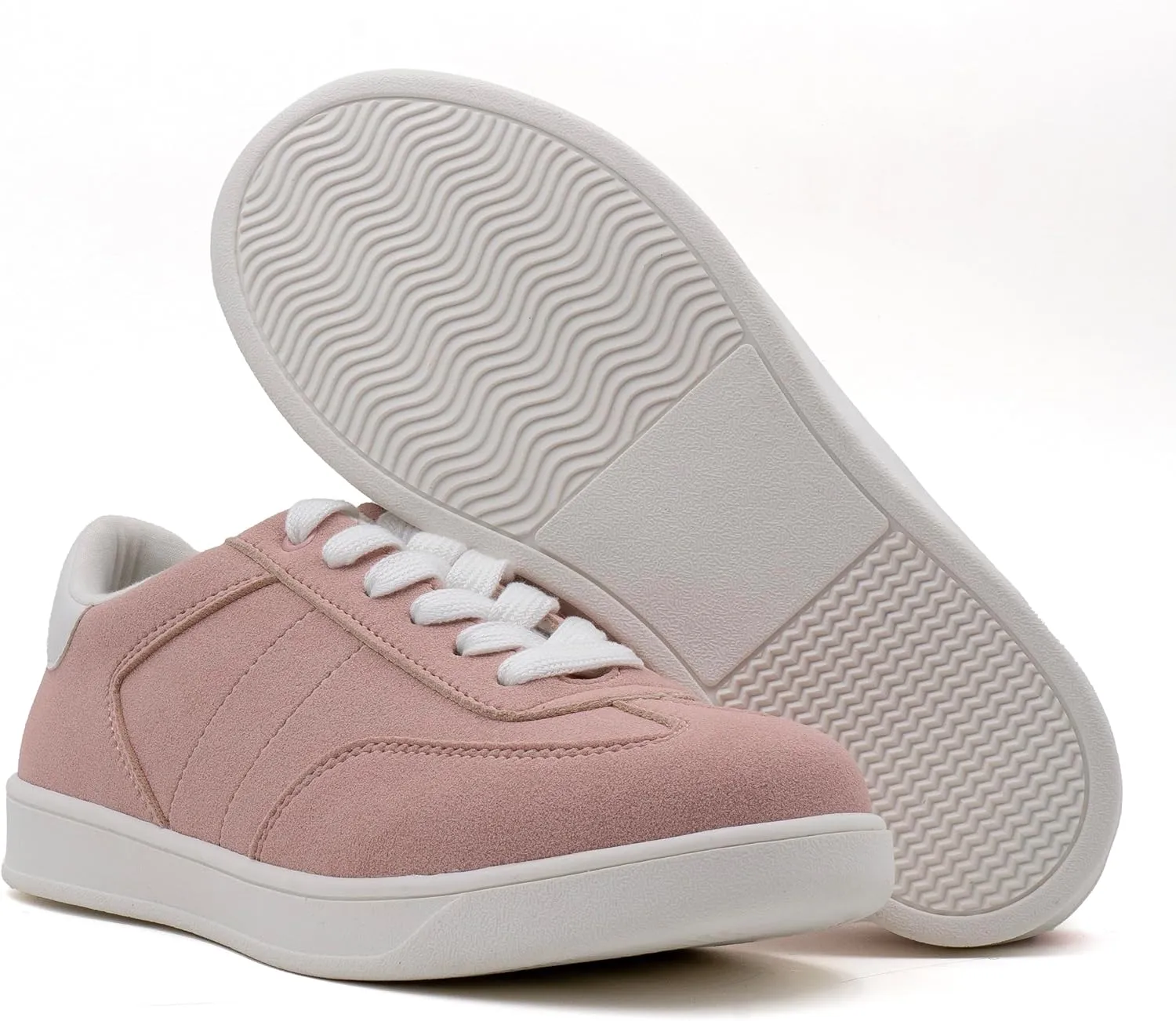 Women's Lace Up Trendy Sneaker Classic Fashion Low Top Walking Shoes