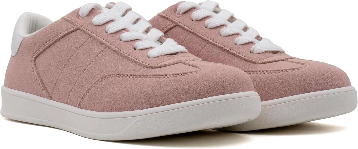 Women's Lace Up Trendy Sneaker Classic Fashion Low Top Walking Shoes