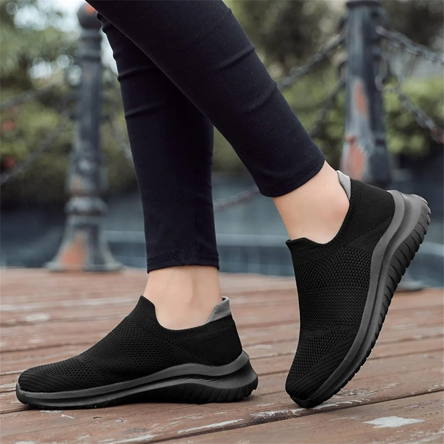 Womens Ladies Walking Running Shoes Slip On Lightweight Running Shoes for Men Wide Women Shoes Casual Waterproof Sneakers Red Tennis Shoe Trainers Shoe