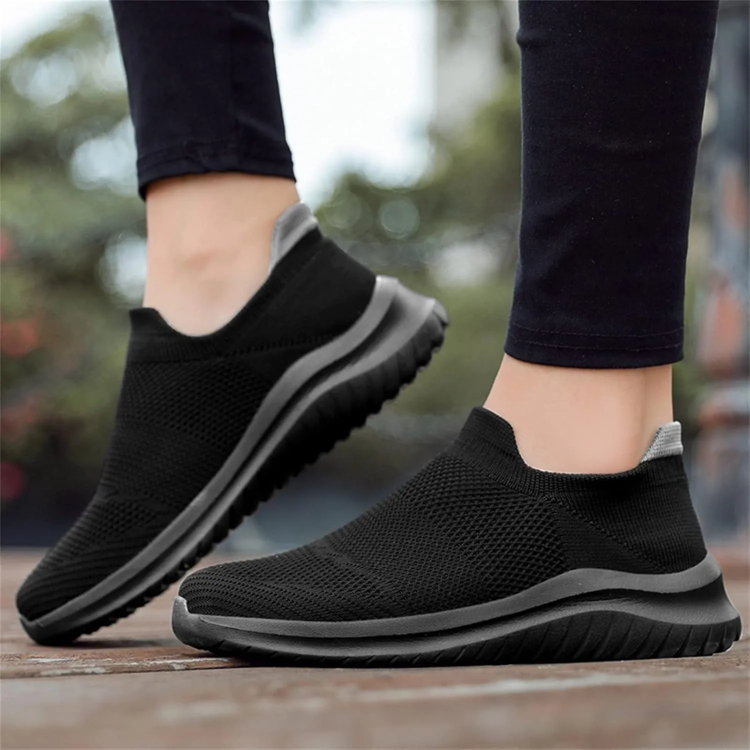 Womens Ladies Walking Running Shoes Slip On Lightweight Running Shoes for Men Wide Women Shoes Casual Waterproof Sneakers Red Tennis Shoe Trainers Shoe