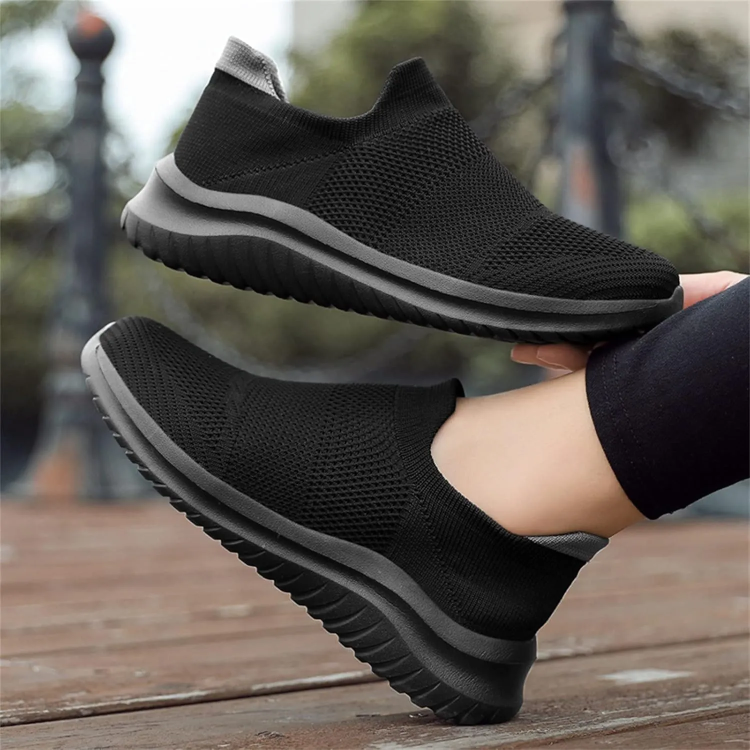 Womens Ladies Walking Running Shoes Slip On Lightweight Running Shoes for Men Wide Women Shoes Casual Waterproof Sneakers Red Tennis Shoe Trainers Shoe