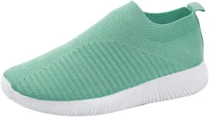 Women's Lightweight Slip On Walking Running Shoes Tennis Shoes Womens Lether Men Casual Dress Shoes Women Shoes Sneakers Steel Toe Tennis Shoe Loafers Shoe