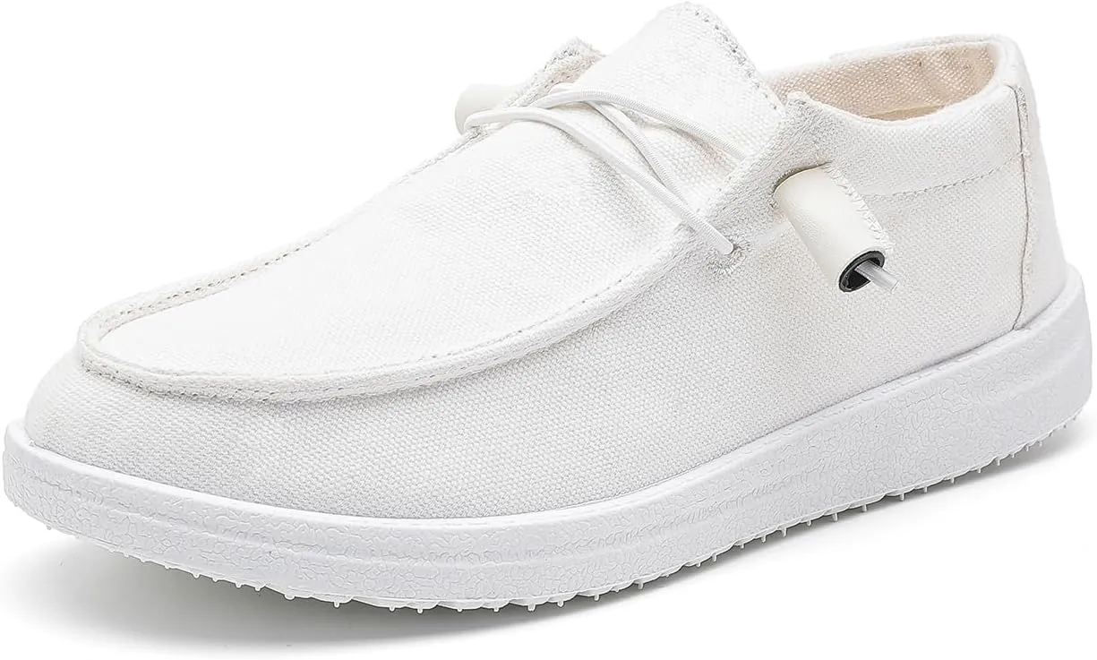 Womens Loafers Women Shoes Casual Slip-On Canvas Shoes Breathable Lightweight Boat Shoes for Women