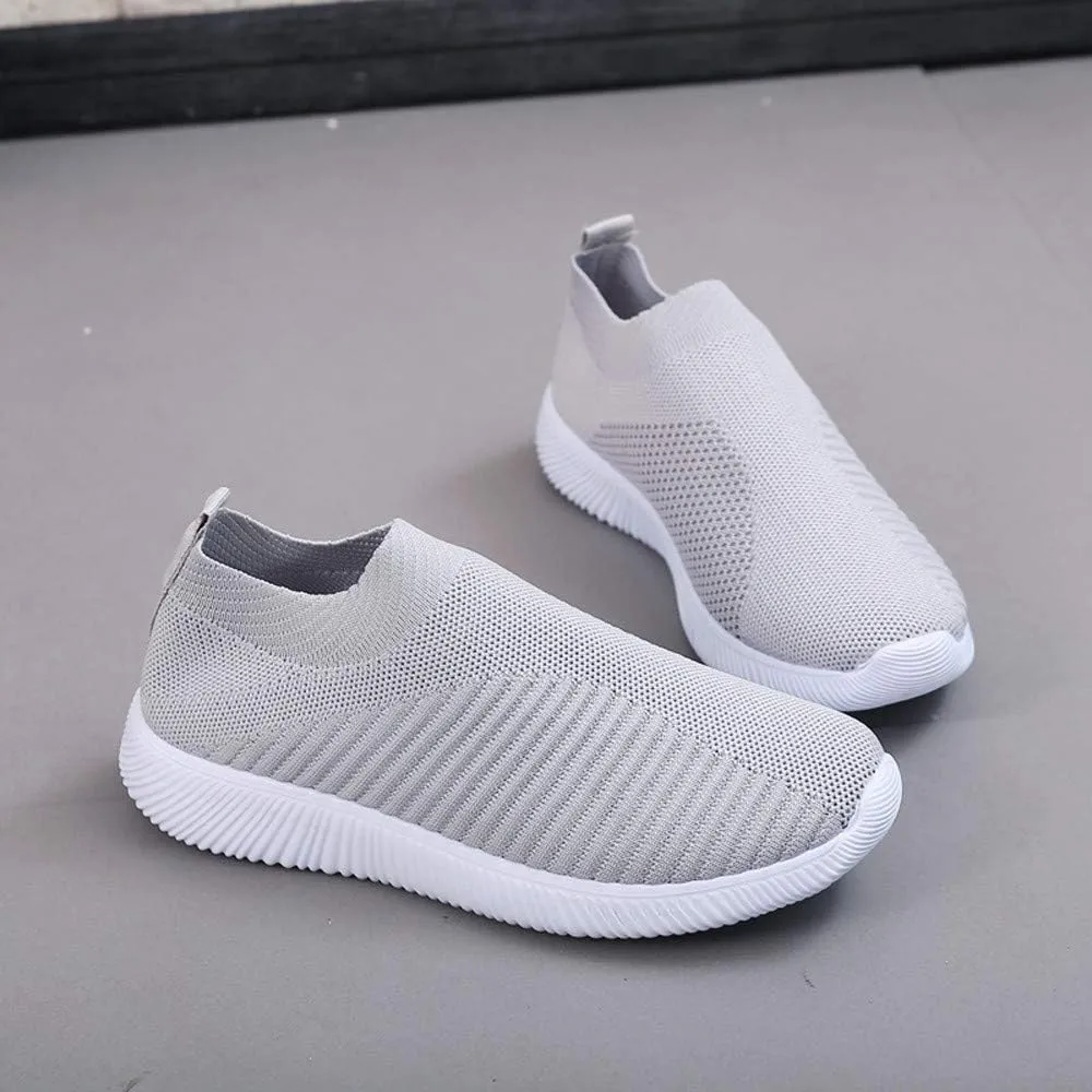 Women’s Slip-On Shoes Casual Lace-Free Walking Loafers Running Shoes for Men Comfortable White Casual Shoes Fashion Sneakers Red Tennis Shoe White Loafers