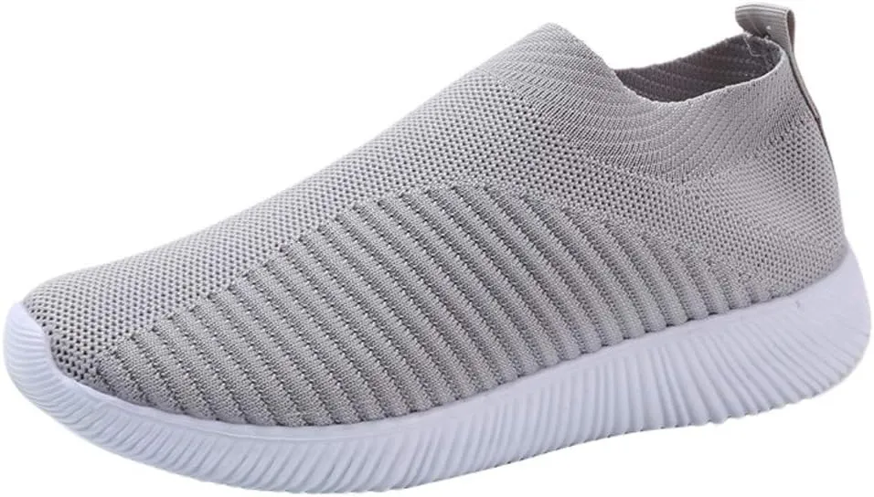 Women’s Slip-On Shoes Casual Lace-Free Walking Loafers Running Shoes for Men Comfortable White Casual Shoes Fashion Sneakers Red Tennis Shoe White Loafers