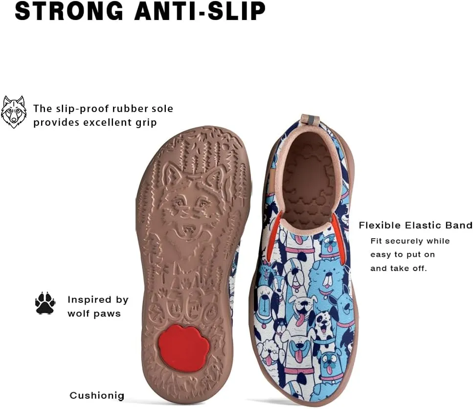 Women's Slip On Sneakers Casual Loafers Art Painted Comfort Soft Walking Shoes