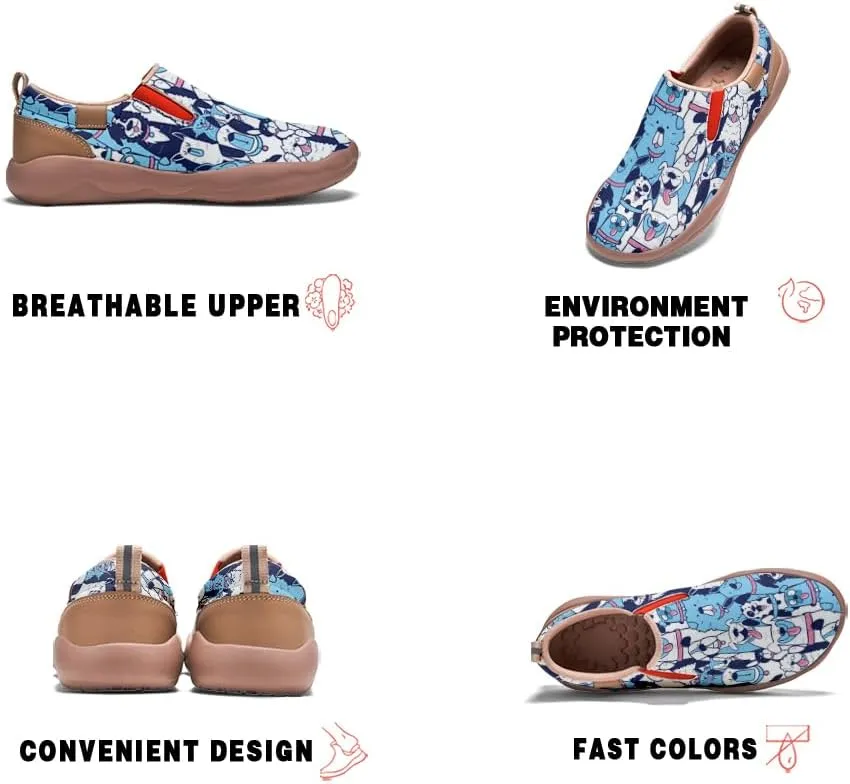 Women's Slip On Sneakers Casual Loafers Art Painted Comfort Soft Walking Shoes