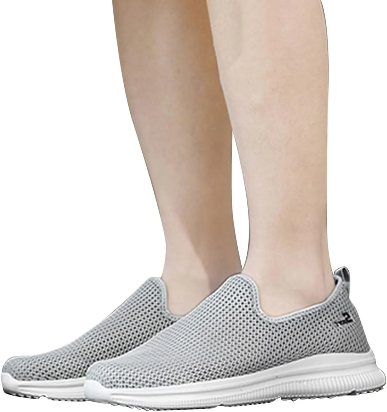 Womens Slip On Sneakers Women Walking Tennis Shoes Womens Tennis Shoes Wide Feet Ladies Shoes Casual Waterproof Sneakers White Tennis Shoe Loafers Shoe