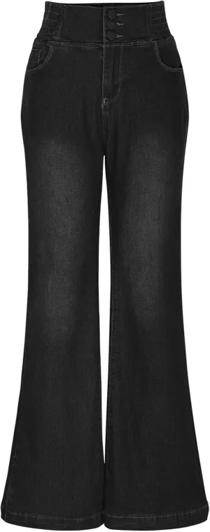 Womens Solid Color Casual Trousers Trendy Summer Flare Wide Leg Pants High Waist Yoga Leggings Gym Clothes