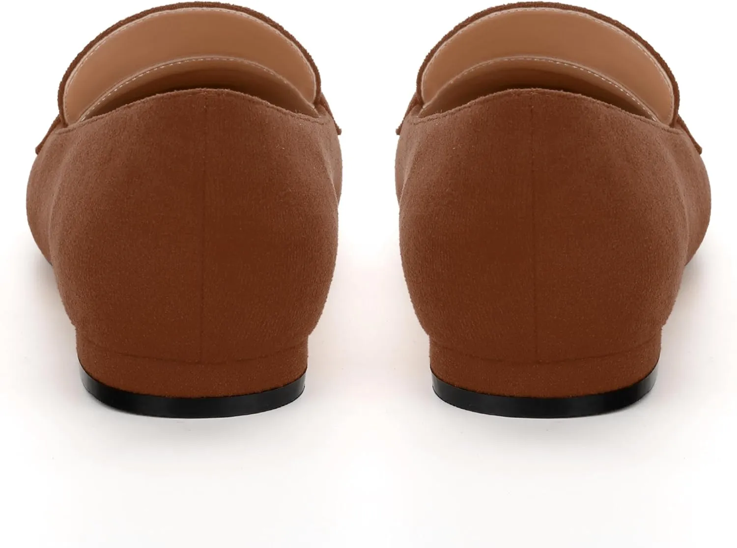 Womens Solid Slip On Pointed Toe Casual Flat Loafer, Metal Chain Loafers for Women Comfortable Fashion Work Flats Shoes