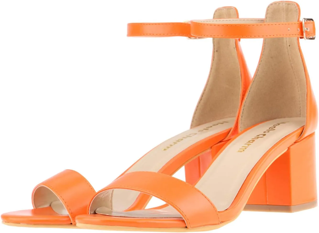 Women's Strappy Chunky Block Low Heeled Sandals 2 Inch Open Toe Ankle Strap High Heel Dress Sandals Daily Work Party Shoes