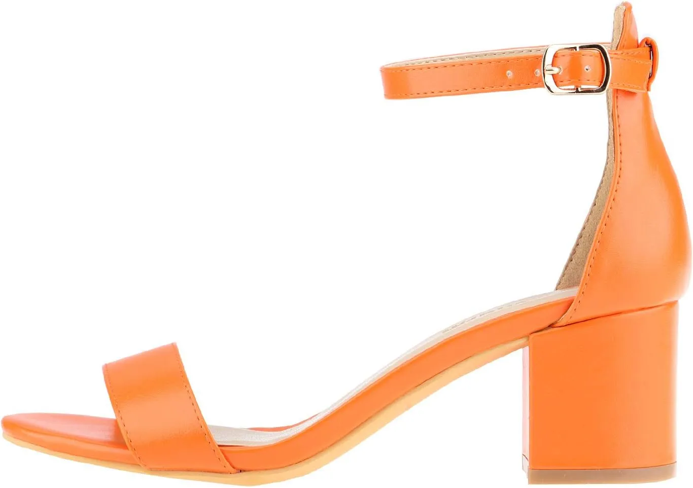 Women's Strappy Chunky Block Low Heeled Sandals 2 Inch Open Toe Ankle Strap High Heel Dress Sandals Daily Work Party Shoes