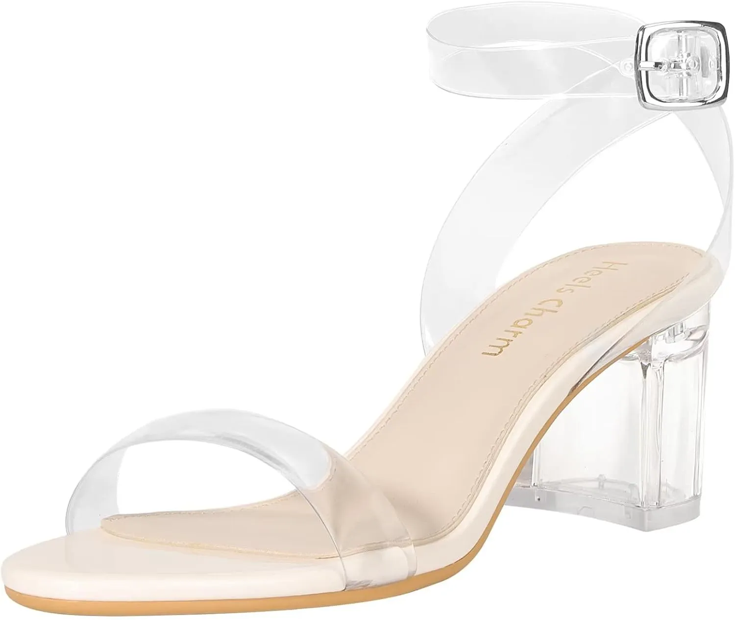 Women's Strappy Chunky Block Low Heeled Sandals 2 Inch Open Toe Ankle Strap High Heel Dress Sandals Daily Work Party Shoes