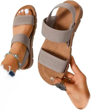 Women's Summer 2025 Fashion Slingback Sandals for Women Casual Comfort Sandals for Outdoor Beach Parties Girl's Simple Walking Shoes Back To School Sandalias Para Mujer Vacation Outfits