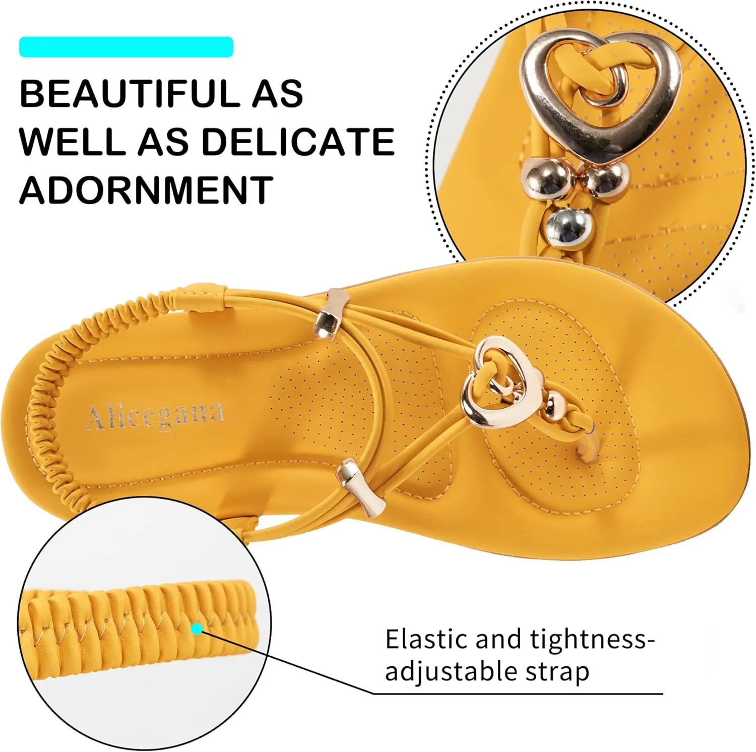 Women's Summer Sandals Beach Bohemian Beaded Ankle Walking Strap Casual Flip Flops Ladies Sexy Flats Comfortable Shoes