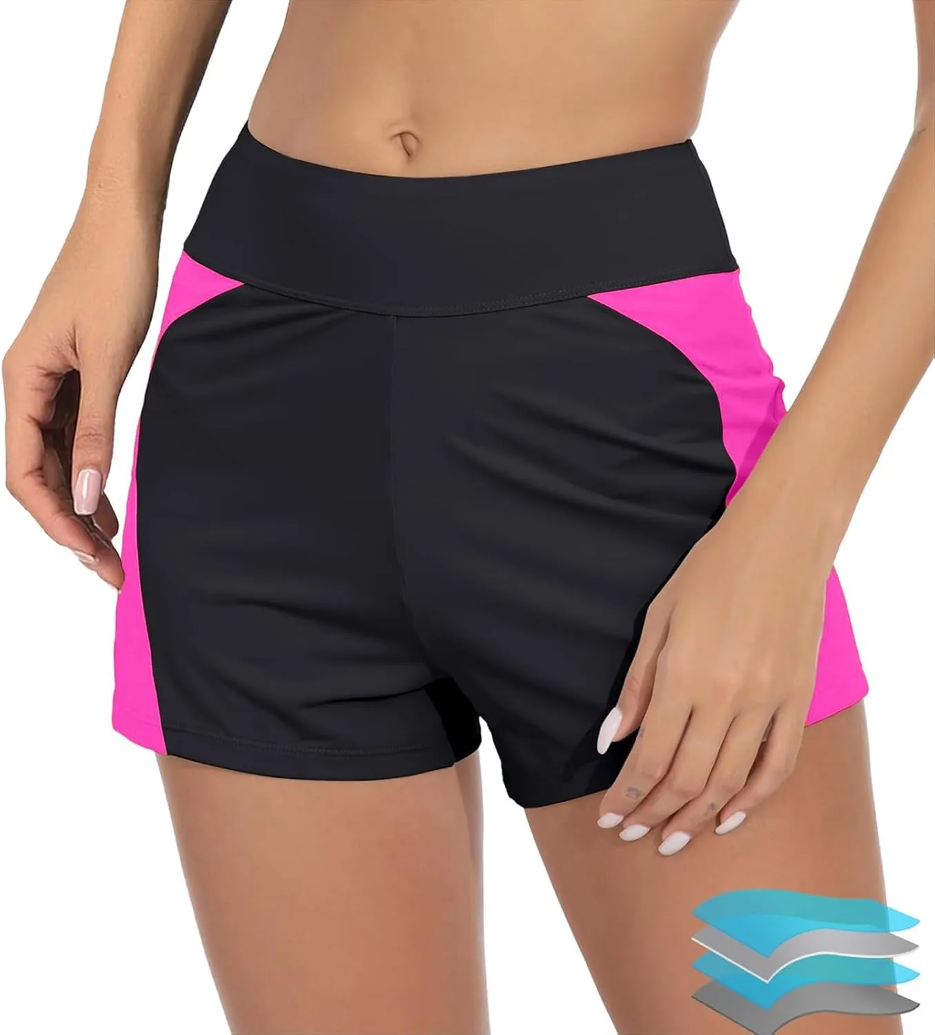 Womens Swim Shorts with Compression Swimming Shorts Summer Sports Swim Trunks Swimsuit Bottoms Womens Trunks Underwear