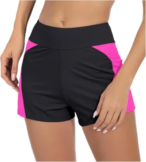 Womens Swim Shorts with Compression Swimming Shorts Summer Sports Swim Trunks Swimsuit Bottoms Womens Trunks Underwear