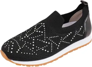 Womens Walking Shoes Slip On Casual Sneakers Breathable Mesh Shoes Casual Comfy for Mens Running