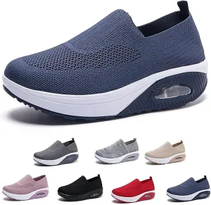 Womens Woven Orthopedic Shoes Walking Comfortable Breathable Non Slip Work Soft Women Shoe on Arch Support for Plantar Fasciitis Women's Sneakers