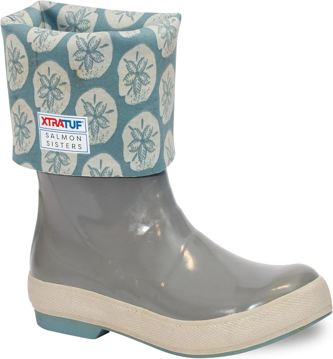 Xtratuf Womens Salmon Sisters 15in Legacy Non-Marking Slip-Resistant Waterproof Neoprene Rubber Rain Fishing Boots
