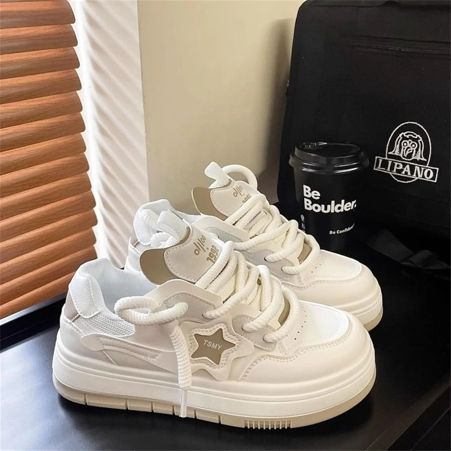 Y2K Aesthetic Chunky Platform Sneakers, Walking Sneakers, Walking Sneakers for Women