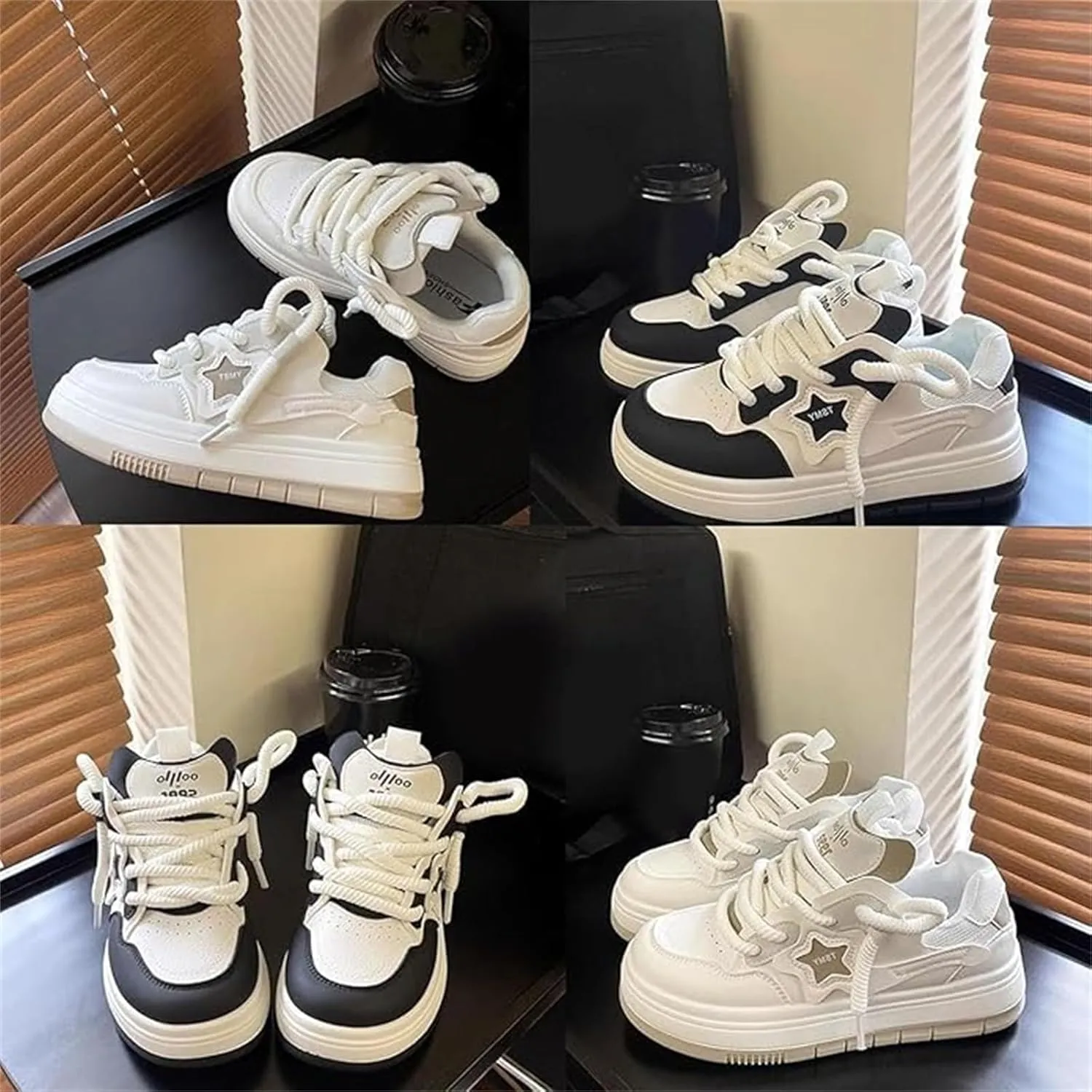 Y2K Aesthetic Chunky Platform Sneakers, Walking Sneakers, Walking Sneakers for Women
