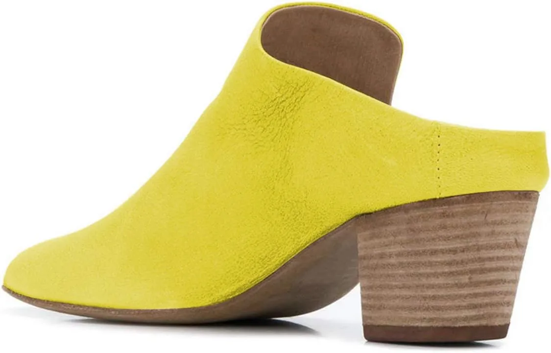 YDN Women Peep Open Toe Booties Pumps Block Chunky Mid Low Heels Loafers Slip on Comfortable Shoes