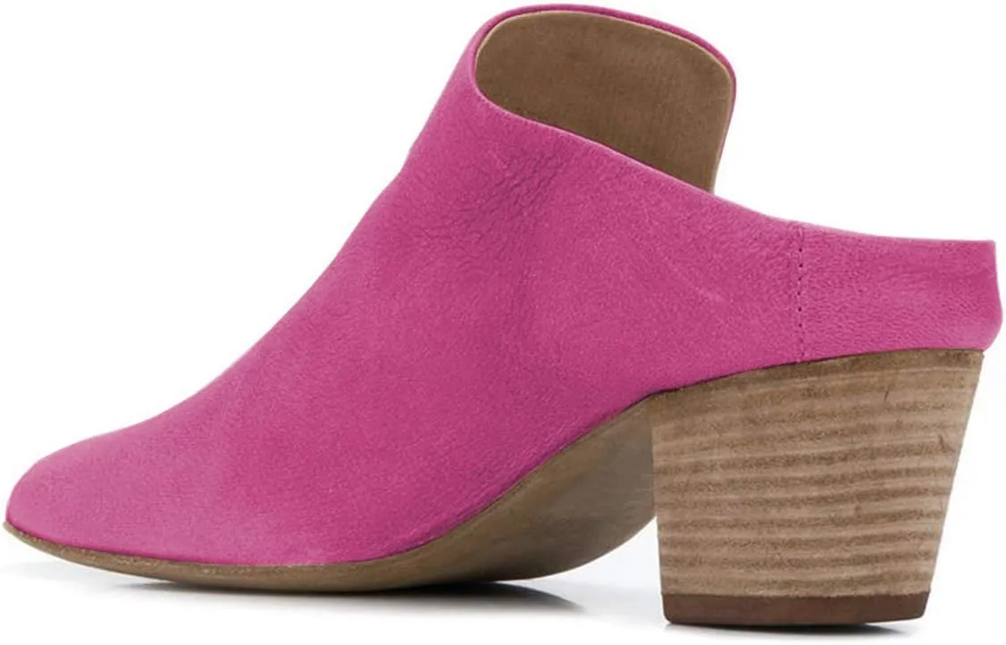YDN Women Peep Open Toe Booties Pumps Block Chunky Mid Low Heels Loafers Slip on Comfortable Shoes