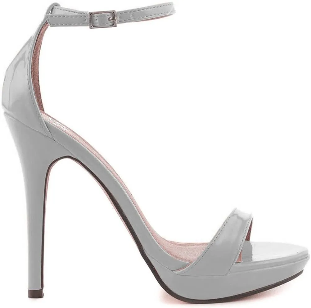 YDN Women Sexy Open Toe High Heel Sandals Ankle Strap Platform Pumps Dress Stiletto Shoes
