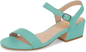 YDN Women's Open Toe Ankle Strap Chunky Block Low Heel Sandals Casual Summer Dress Shoes