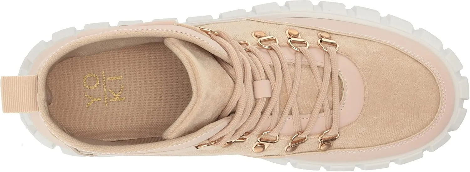 YOKI Women's Lace Up Sneaker