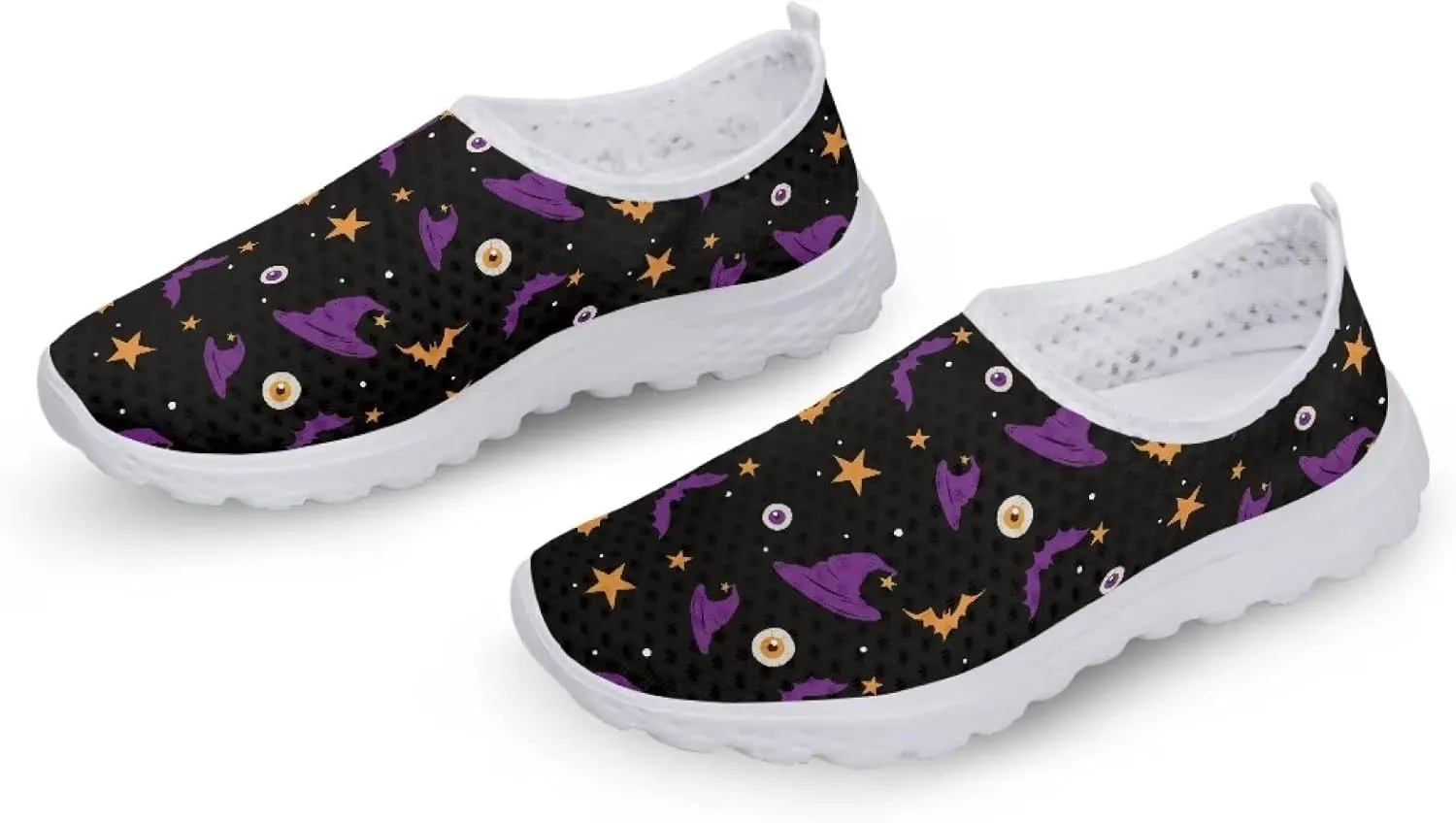 Ystardream Halloween Cosplay Shoes for Women Slip On Sneakers Lightweight Comfortable Walking Tennis