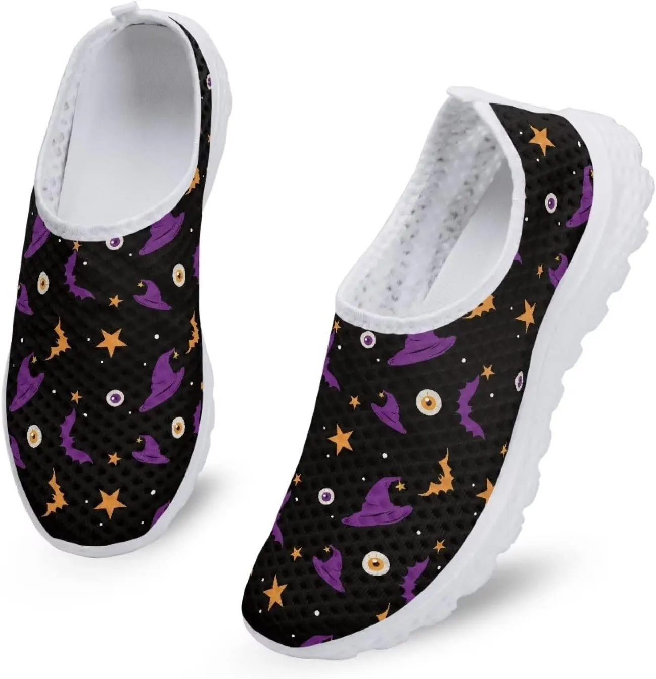 Ystardream Halloween Cosplay Shoes for Women Slip On Sneakers Lightweight Comfortable Walking Tennis
